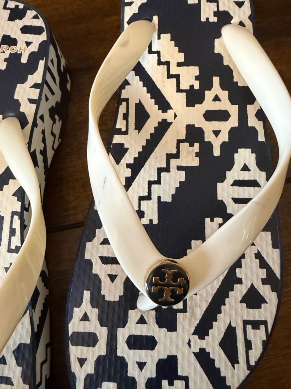 Tory Burch Wedge Flipflop Sandals - Picture 6 of 7